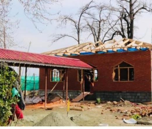 '700-Year-Old Temple Undergoes Restoration In Srinagar'